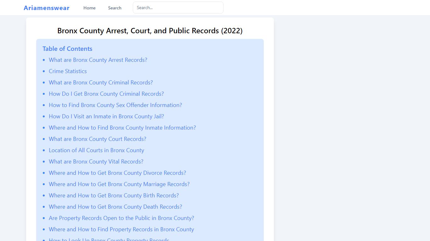 Bronx County Arrest, Court, and Public Records (2022)